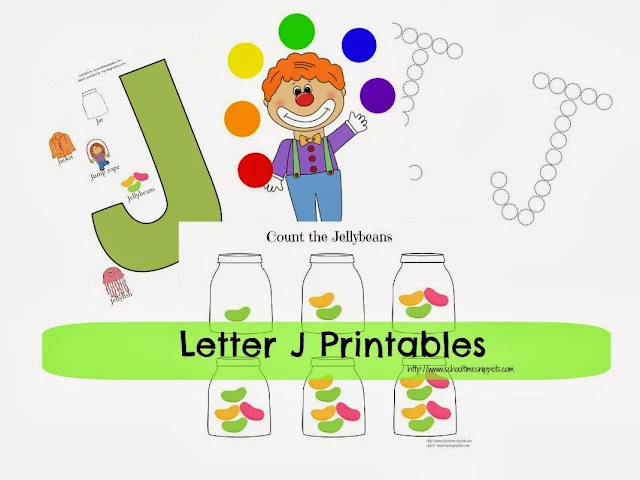 Letter J Toddler Printables