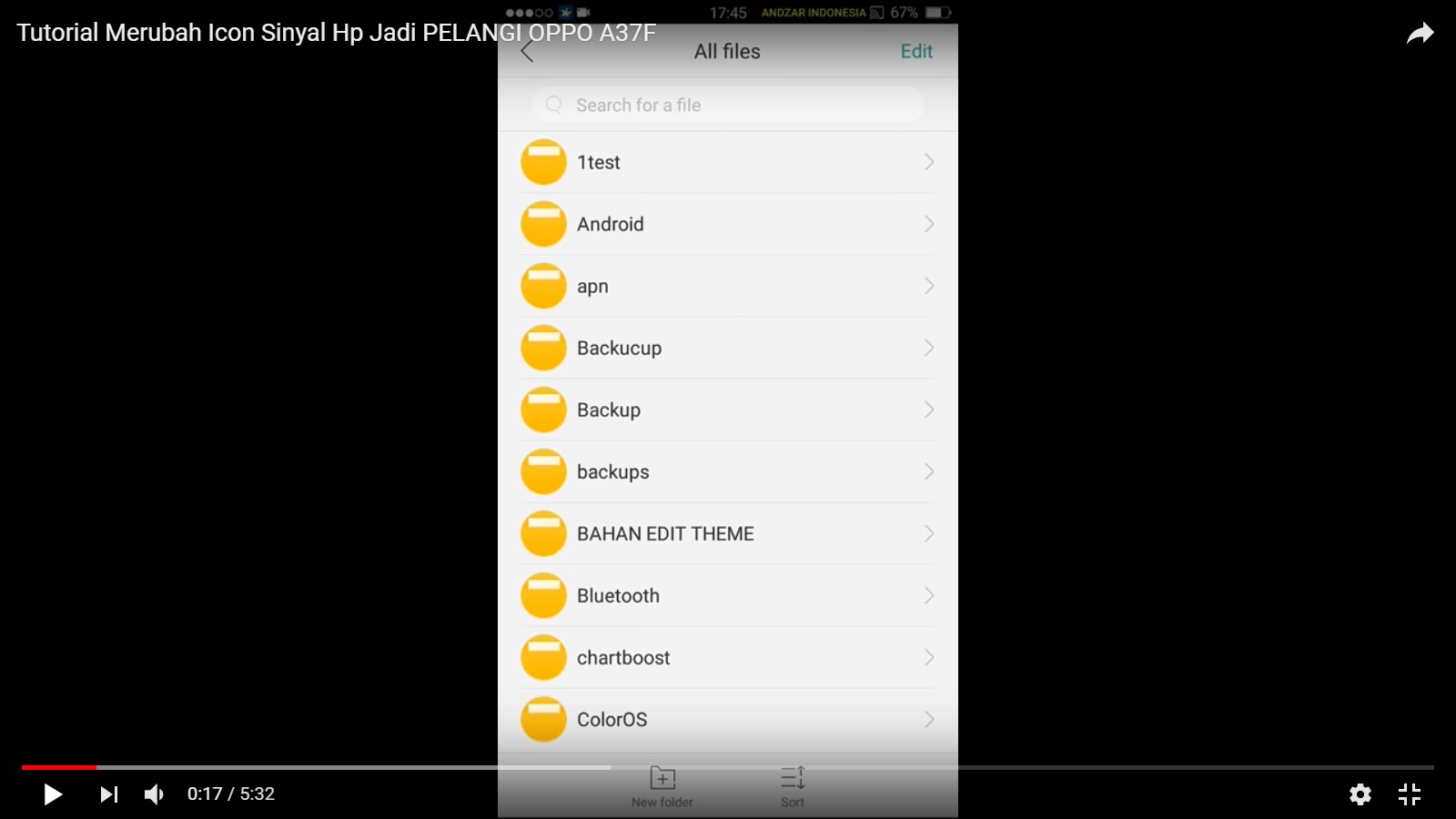 Tutorial Cara Ganti Icon Sinyal OPPO A37 Menjadi Warna