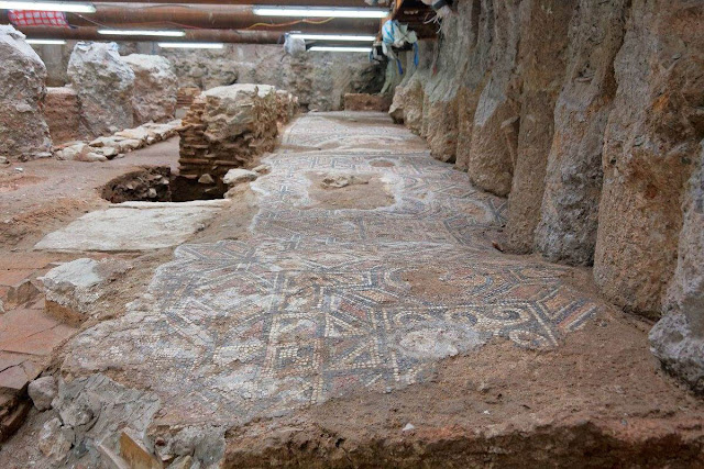 Mosaics found during metro excavation in Thessaloniki belong to large Roman villa Mosaics found during metro excavation in Thessaloniki belong to large Roman villa