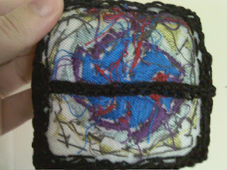 Back of Framed Embroidery Back of Framed Embroidery