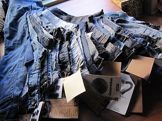 :: Waste Not Do Want: Flea Market Finds = one legged jean as = ART ...