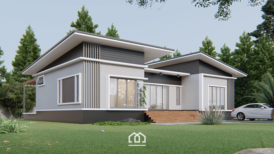 Looking for a popular house design to build for your family? A house design that may not get old even 20 years from now? If yes, you are looking for a contemporary house design. But let us define first what is contemporary design? According to Wikipedia, Contemporary architecture is the architecture of the 21st century. Some say it is an art of today. By definition, it means, "existing, occurring or living at the same time".  Currently contemporary home features a large, unique or odd shapes windows, with an open plan that blends with surrounding landscape. In a contemporary home, comfort and sustainability are the two important factor to observe.  Below are samples of contemporary house design from TM design.  This article is filed under Small House, Small Home Design, Beautiful Small House Design, Small House Plans Modern, Simple Small House Design and Bungalow House Design.