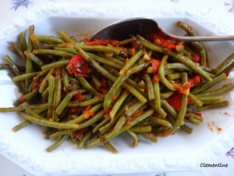 Le blog de Clementine Haricots verts sauce tomate