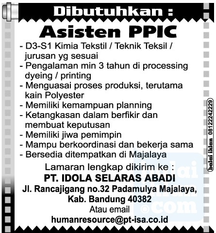 Lowongan Kerja Di Majalaya Lowongan Kerja Terbaru Indonesia 2021