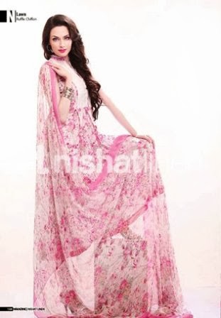 nishat long frocks