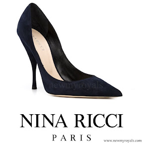 Queen Letizia wore Nina Ricci Blue Pointed Toe Court Shoes