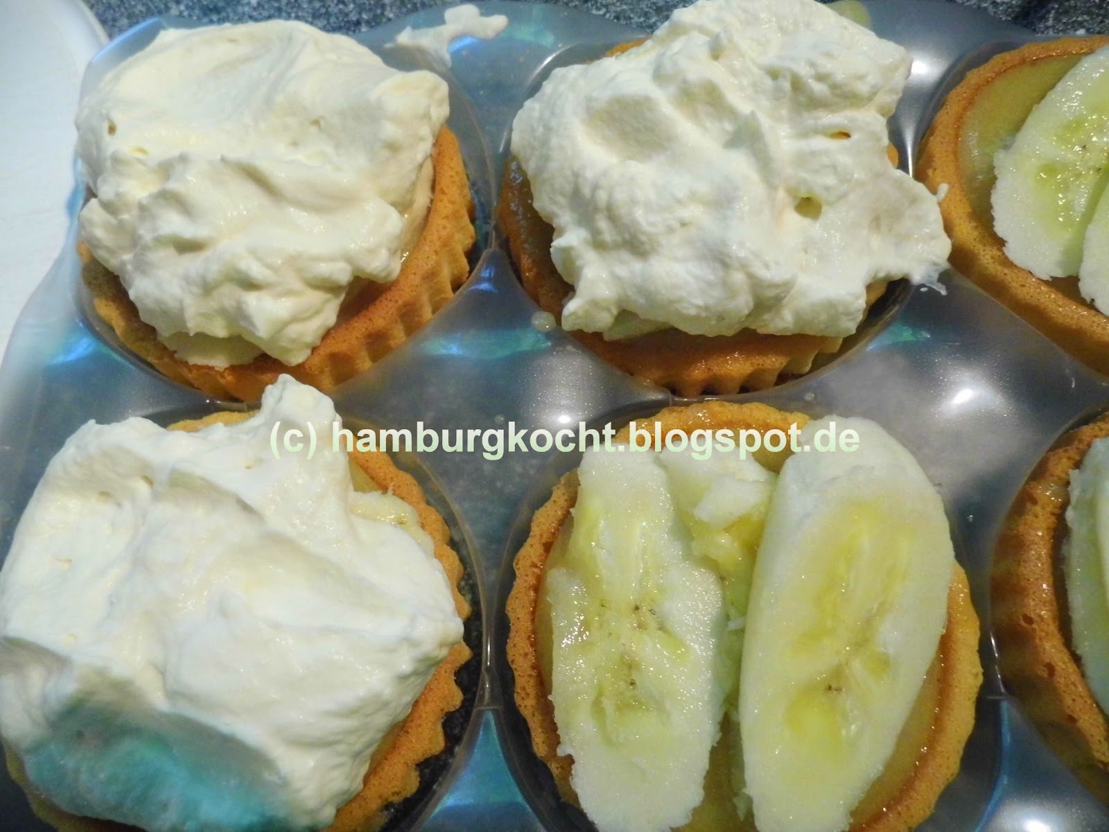 Hamburg kocht!: Schnelle Bananen-Toffee-Törtchen nach Jamie Oliver