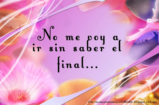 ilustracion con frase no me voy a ir sin saber el final