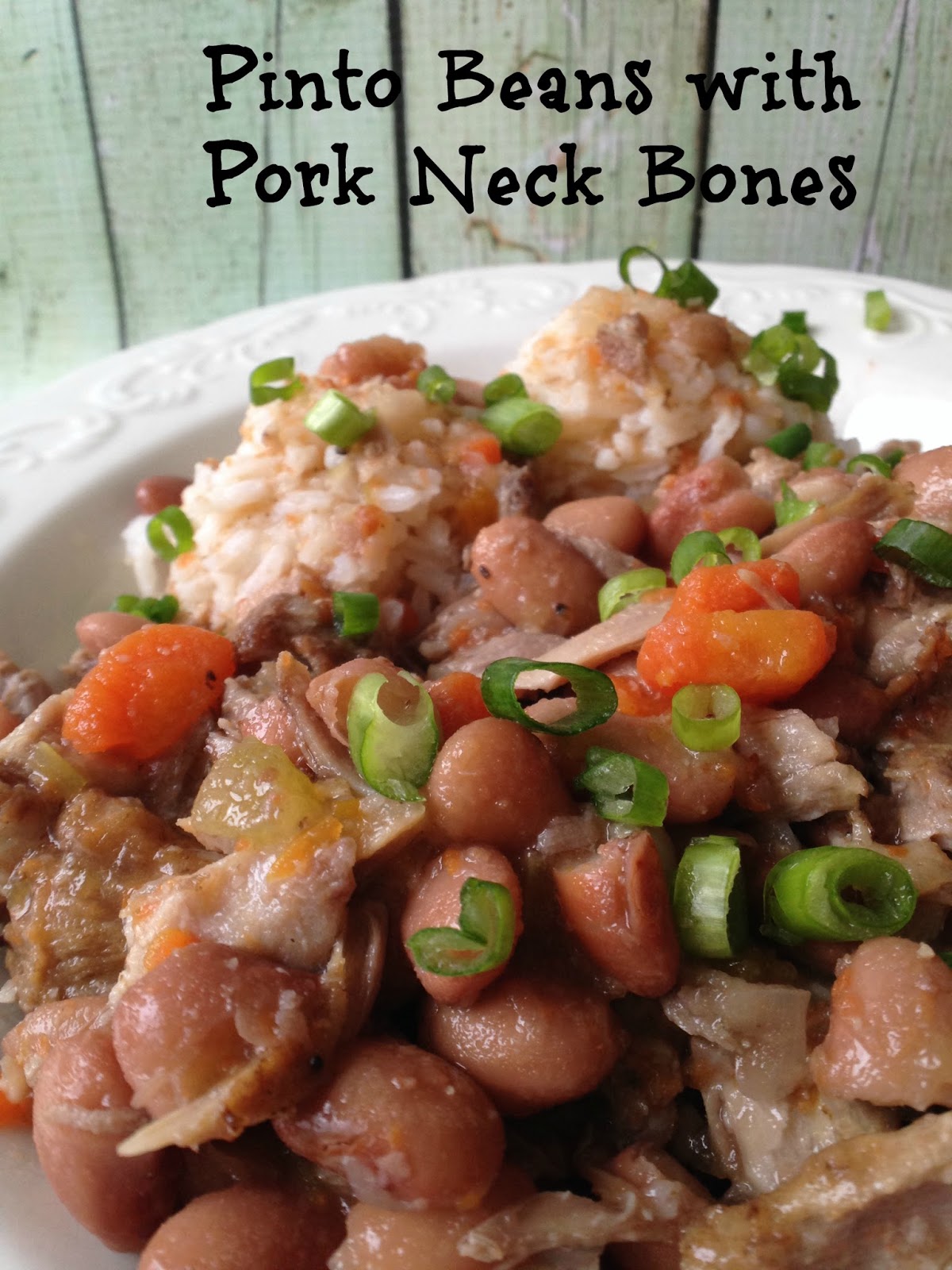 Pinto Beans with Pork Neck Bones | Turnips 2 Tangerines