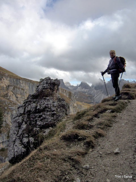 TRINI Y SALVA Ferrata Sandro Pertini en Vallunga Dolomitas