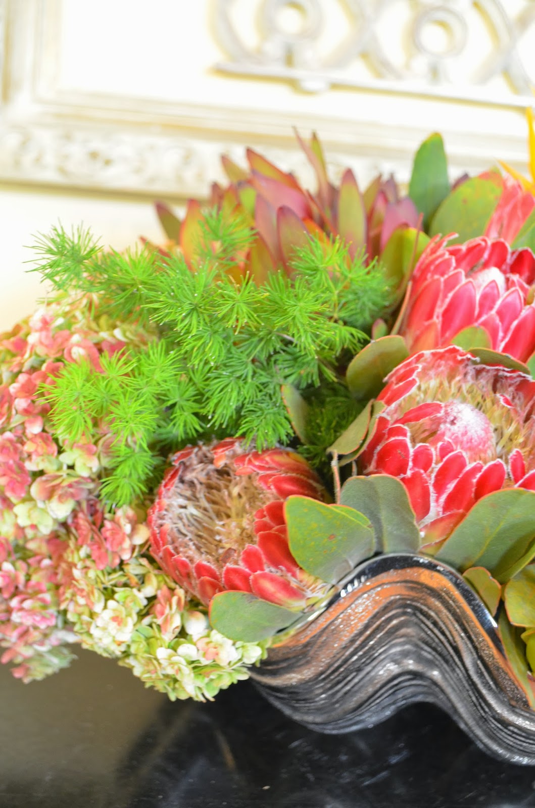 Entertaining From an Ethnic Indian Kitchen: Flower arranging