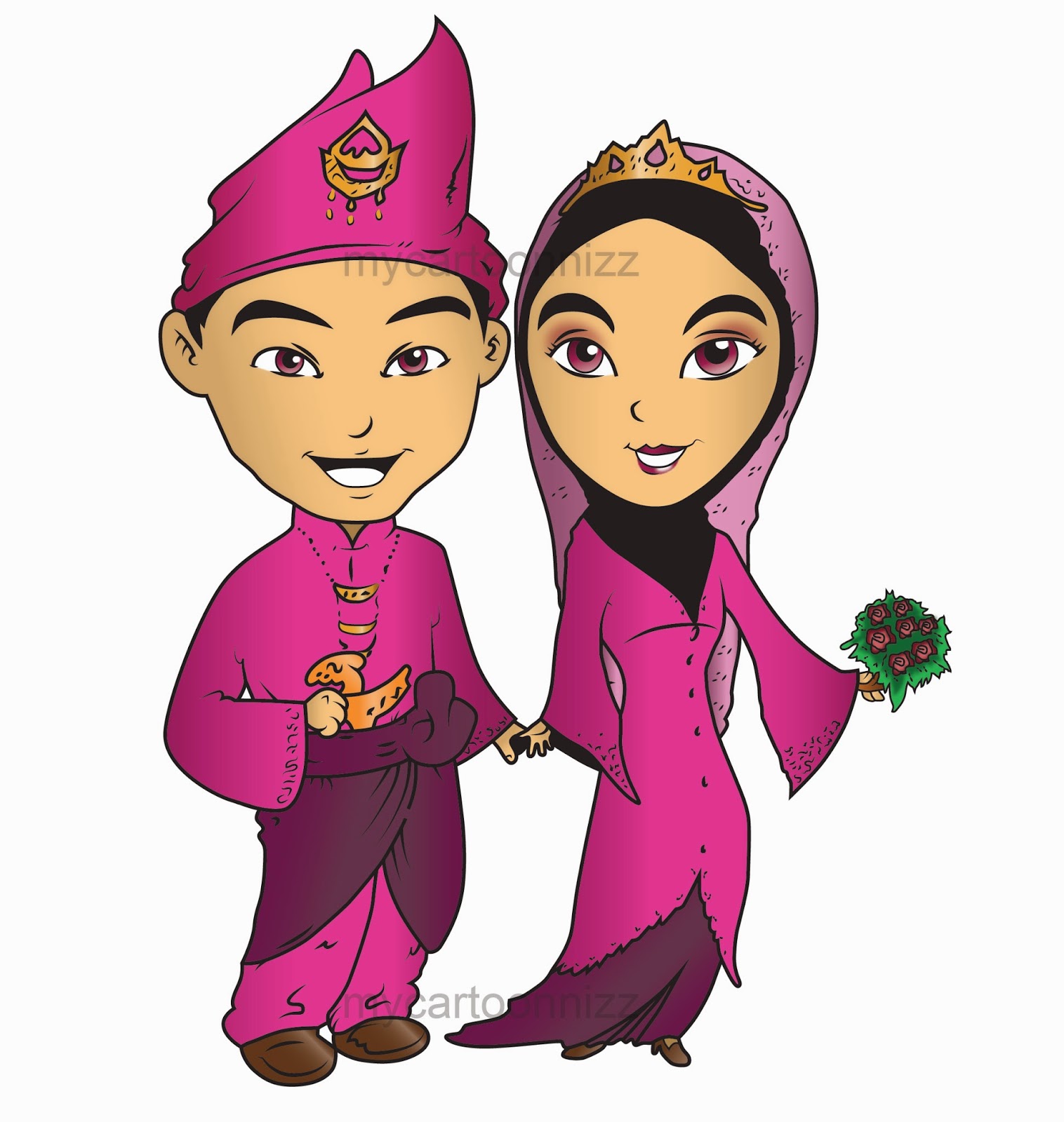 Gambar Kartun Muslimah  Kahwin Kantor Meme