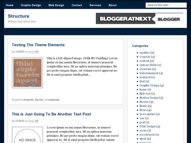 Structure Blogger Template