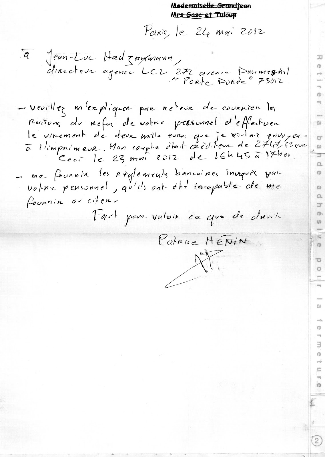 Caf De Paris Courrier Caf De Paris Courrier