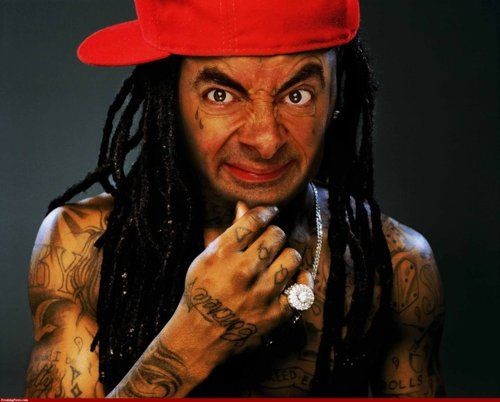 Face Mr. Bean Lil Wayne Rapper americano
