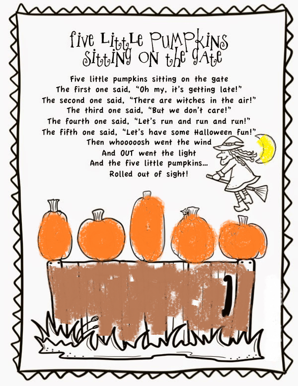 homeschool-lesson-plans-5-little-pumpkins-sitting-on-a-gate