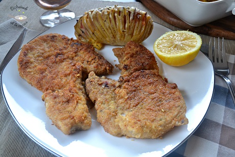 Chuletas de cerdo a la milanesa