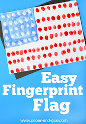 july fourth crafts flag fingerprint activities easy 4th independence preschool theme painting simple toddler craft glue paper kindergarten american toddlers