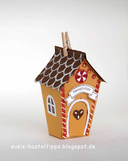 Pfefferkuchenhaus Stampin Up Herbst- Winter Minikatalog ein Haus für alle fälle und "zu Hause" für eine Geschenkverpackung