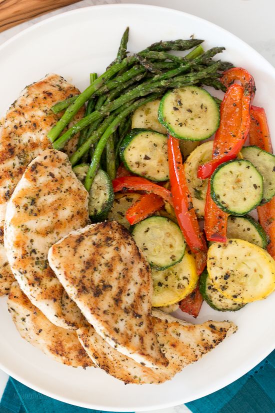 This Garlic and Herb Grilled Chicken and Veggie recipe checks off all the boxes – quick, easy, delicious and low-carb! This Garlic and Herb Grilled Chicken and Veggie recipe checks off all the boxes – quick, easy, delicious and low-carb!