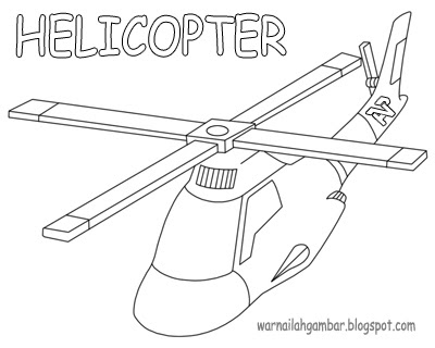 Gambar Mewarnai Sketsa Helikopter - Mewarnai Gambar: Mewarnai Gambar ...