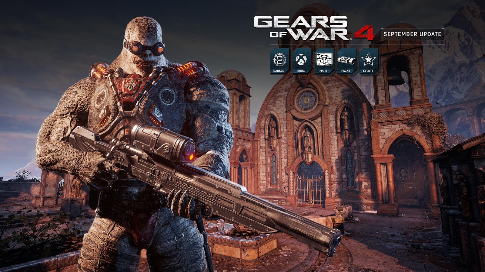 Gears of War 4 (XBO/PC) atualização de setembro traz novos mapas e