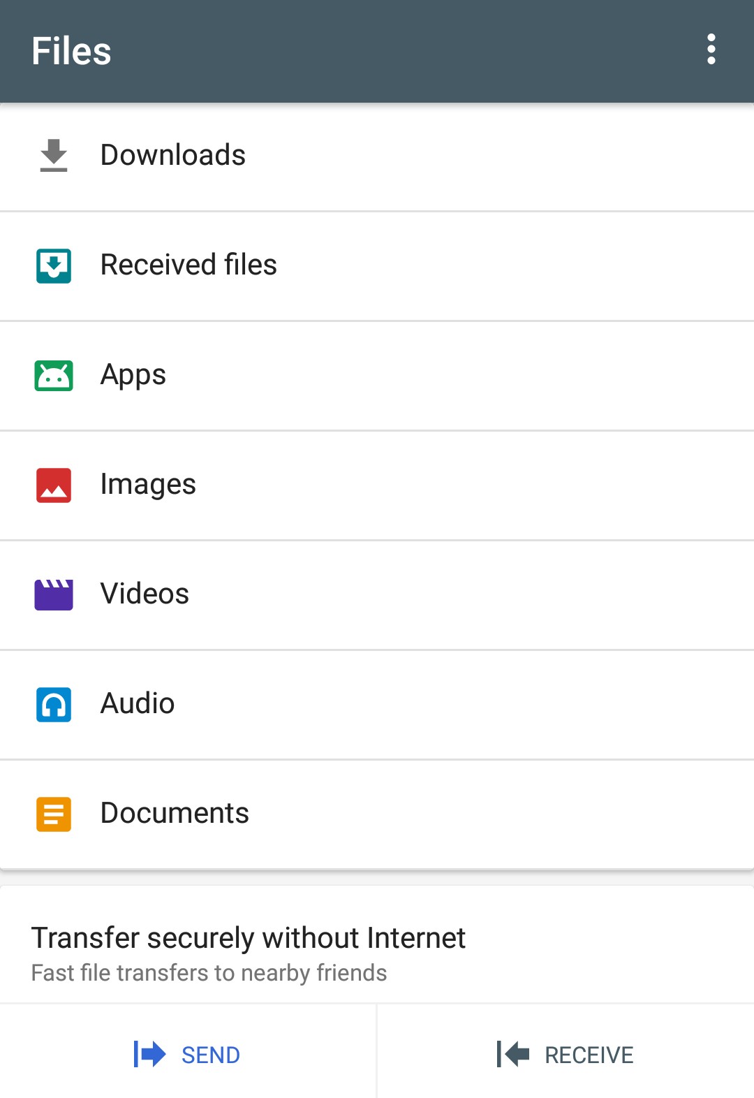 Google Files Go File Manager