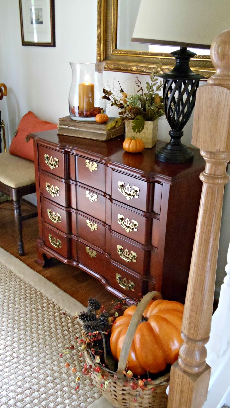 Upstairs Downstairs: Fall Porch and Entry