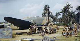 Lockheed Hudson at Yundum in Gambia color photos of World War II worldwartwo.filminspector.com
