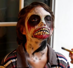 zombie face halloween paint tutorial eyes eye easymeworld