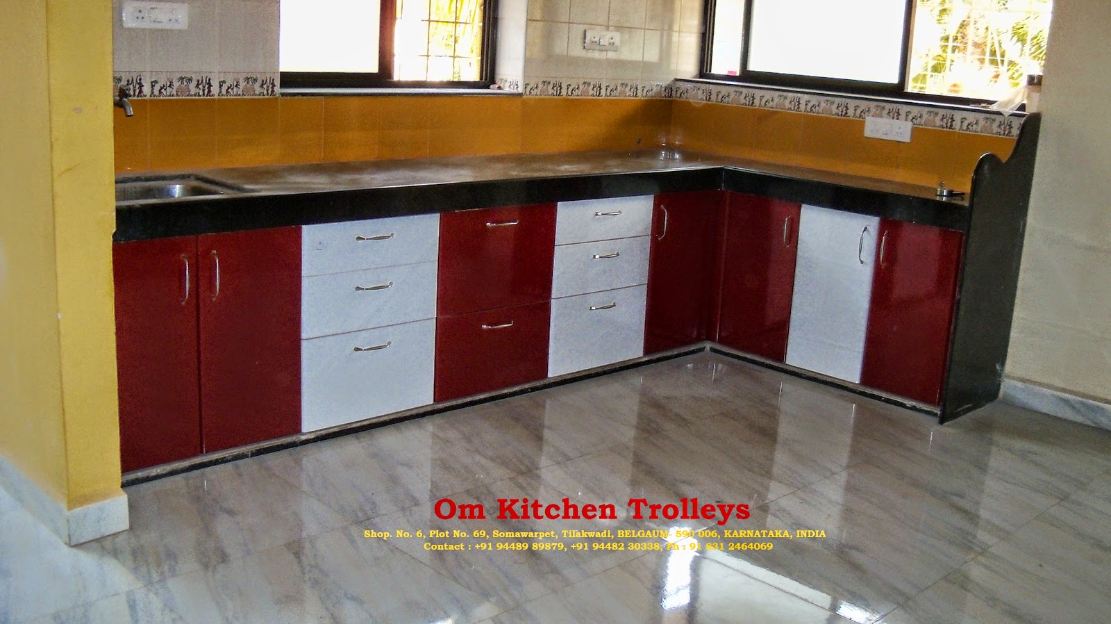 Om Kitchen Trolleys Modular Kitchen Trolleys