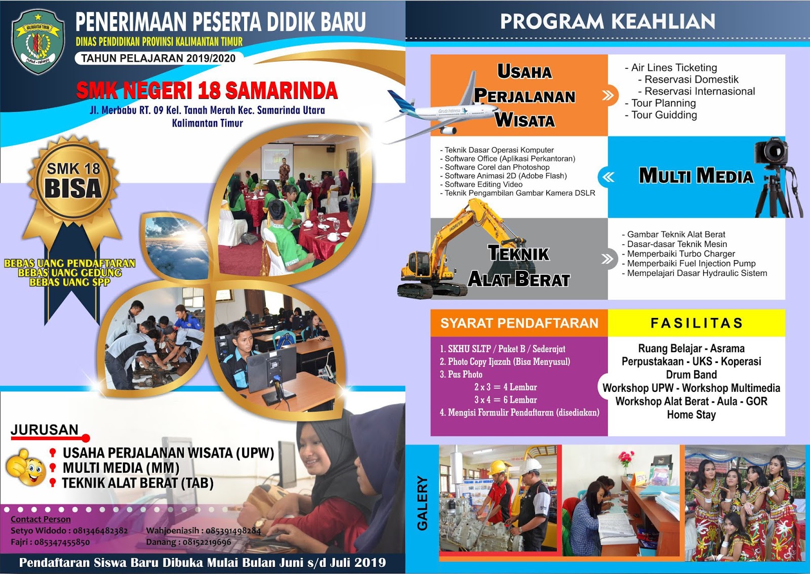 Template Brosur Sekolah Psd