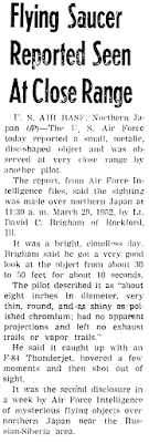 Flying Saucer Reported at Close Range - The Troy Messenger Troy, Alabama 1-27-1953 Flying Saucer Reported at Close Range - The Troy Messenger Troy, Alabama 1-27-1953