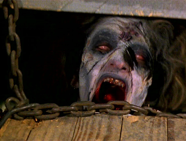 The deadite demon in the cellar from The Evil Dead