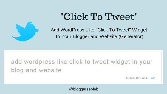 click to tweet widget for blogger better click to tweet widget for blogger