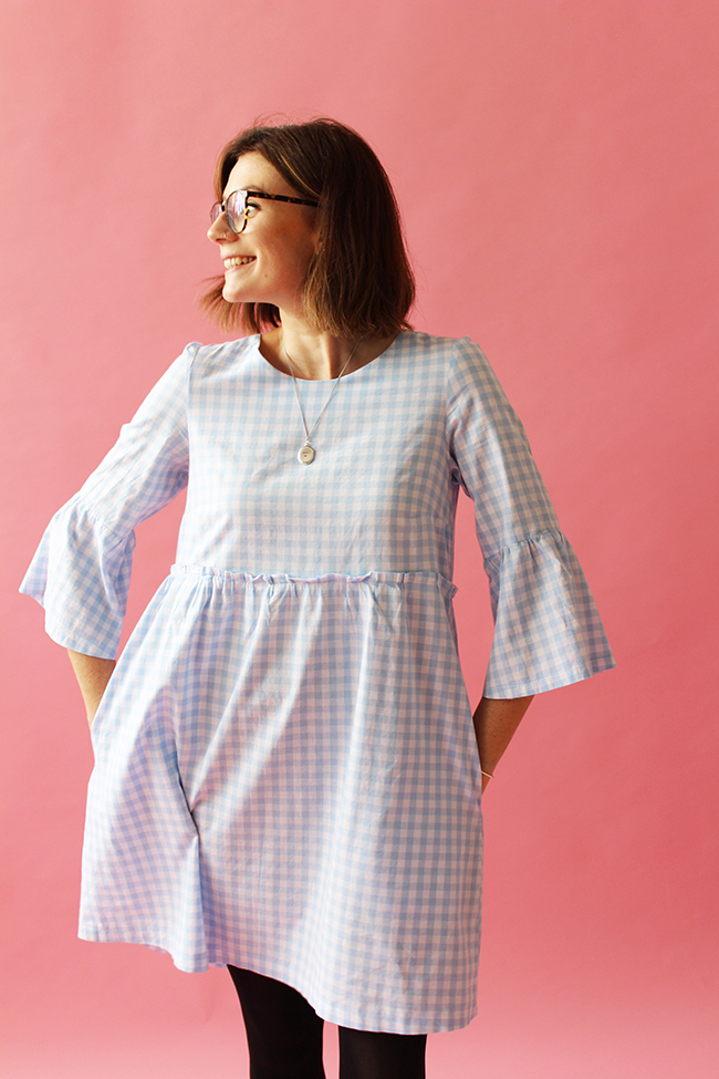 Team Buttons Indigo Smock Top and Dress Sewing Pattern - Tilly and the Buttons