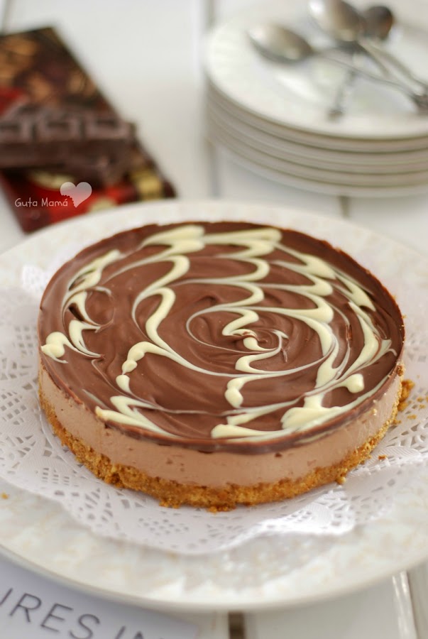 cheesecake de chocolate sin horno