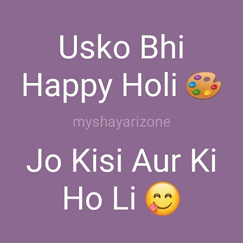Funny Holi SMS Pic in Hindi - My Shayari Zone