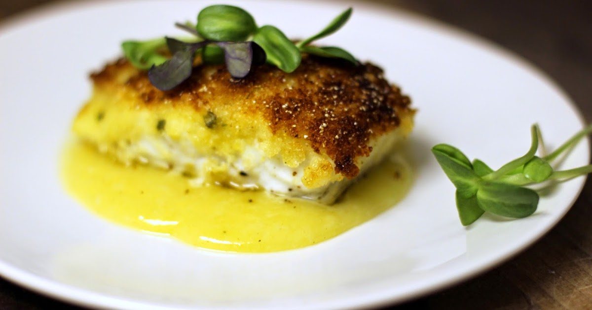 The Owl with the Goblet Crispy Crusted Halibut with White Wine Beurre
