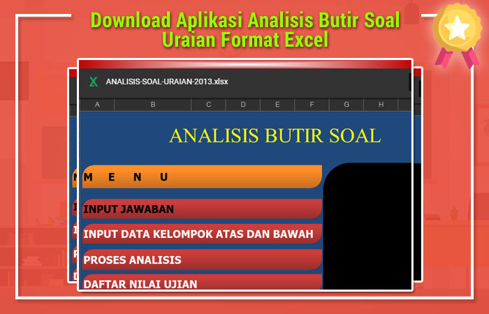 Download Aplikasi Analisis Butir Soal Uraian Format Excel Operator Sekolah