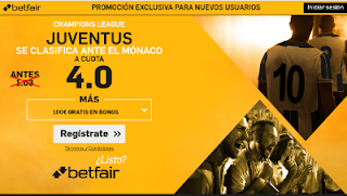 betfair supercuota 4 Juventus se clasifica ante Monaco champions 9 mayo betfair supercuota 4 Juventus se clasifica ante Monaco champions 9 mayo