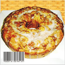 Bolo de maçã com glacê Bolo de maçã com glacê