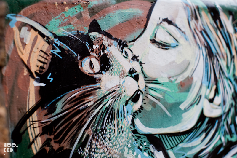 Alice Pasquini - Shoreditch Street Art cat