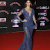 Model Pooja Hegde Stills In Blue Dress At Stardust Awards