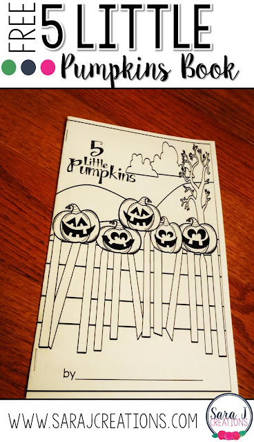 Five Little Pumpkins with a FREEBIE | Sara J Creations