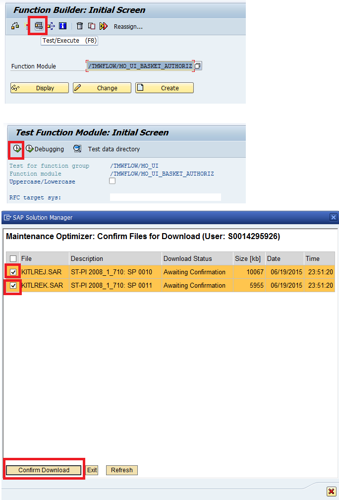 HOW TO APPROVE PATCHES IN SAP DOWNLOAD BASKET WITH TCODE? SAP BASIS