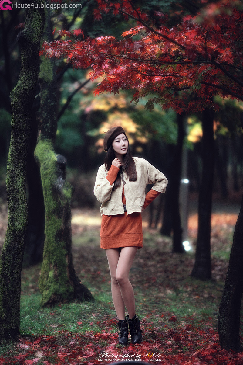 Xxx Nude Girls Park Hyun Sun Autumn Orange Dress