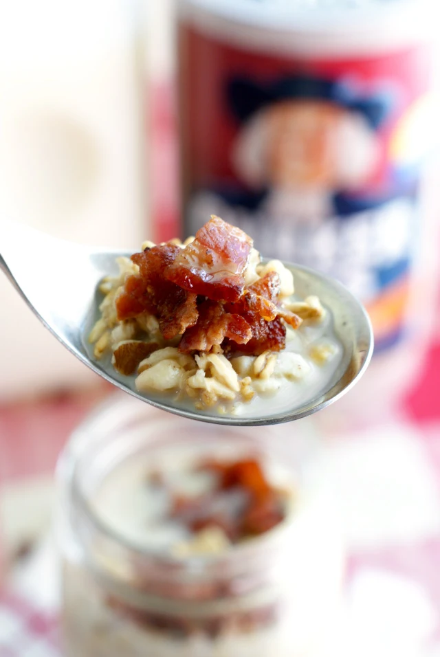 Maple Bacon Overnight Oats are surprisinly delicious!