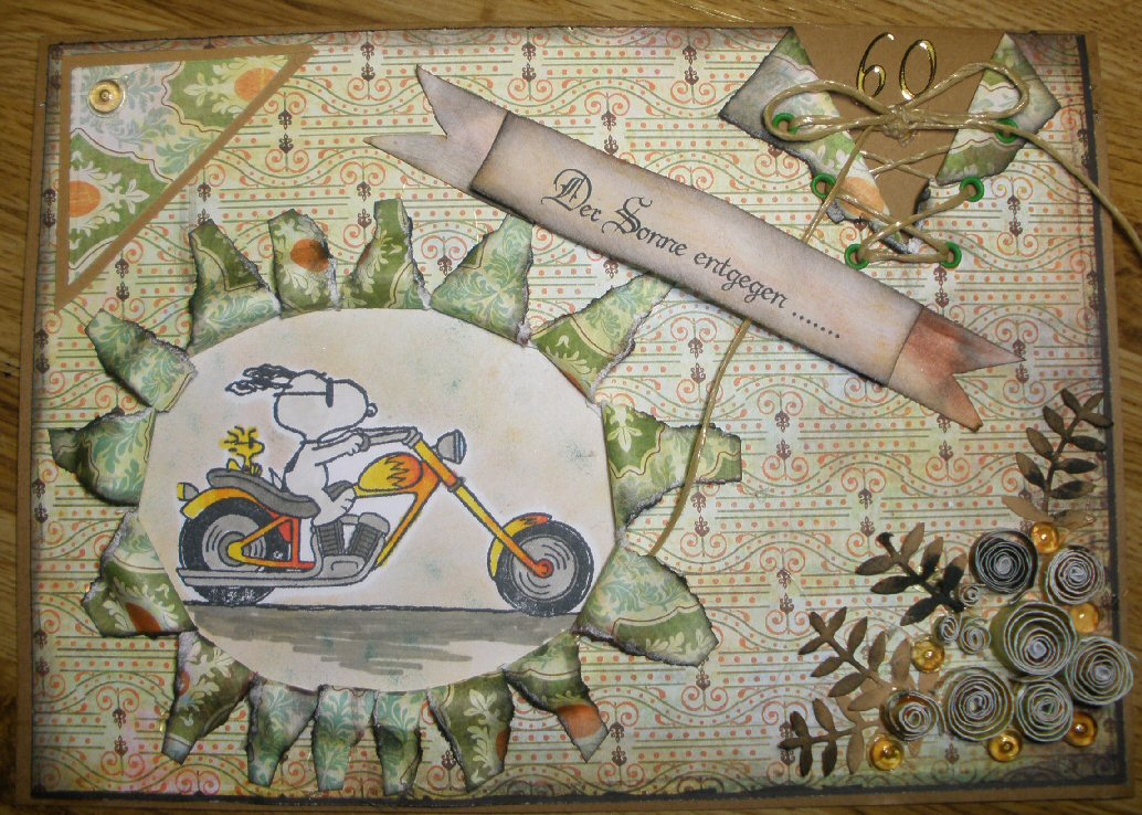 Das Kartenspiel: Geburtstagskarte für einen Biker