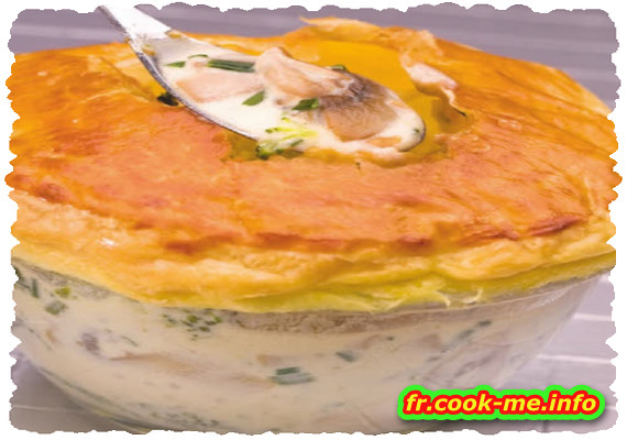 Tourte champi’broco au bleu Tourte champi’broco au bleu
